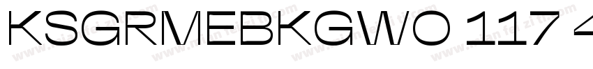 KSGRMEBKGW0 117 40字体转换